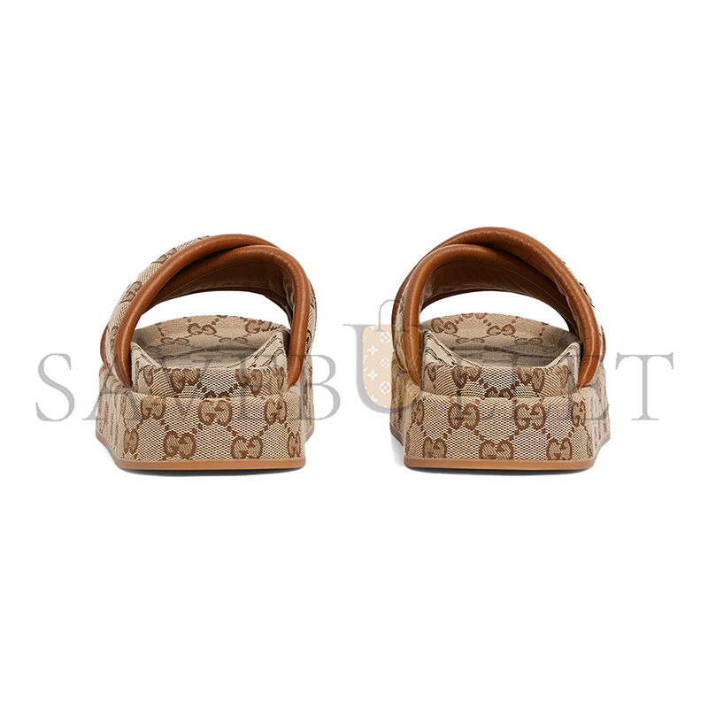 GUCCI WOMEN'S GG PLATFORM SANDAL 816798 GUCCI WOMEN'S GG PLATFORM SANDAL 816798